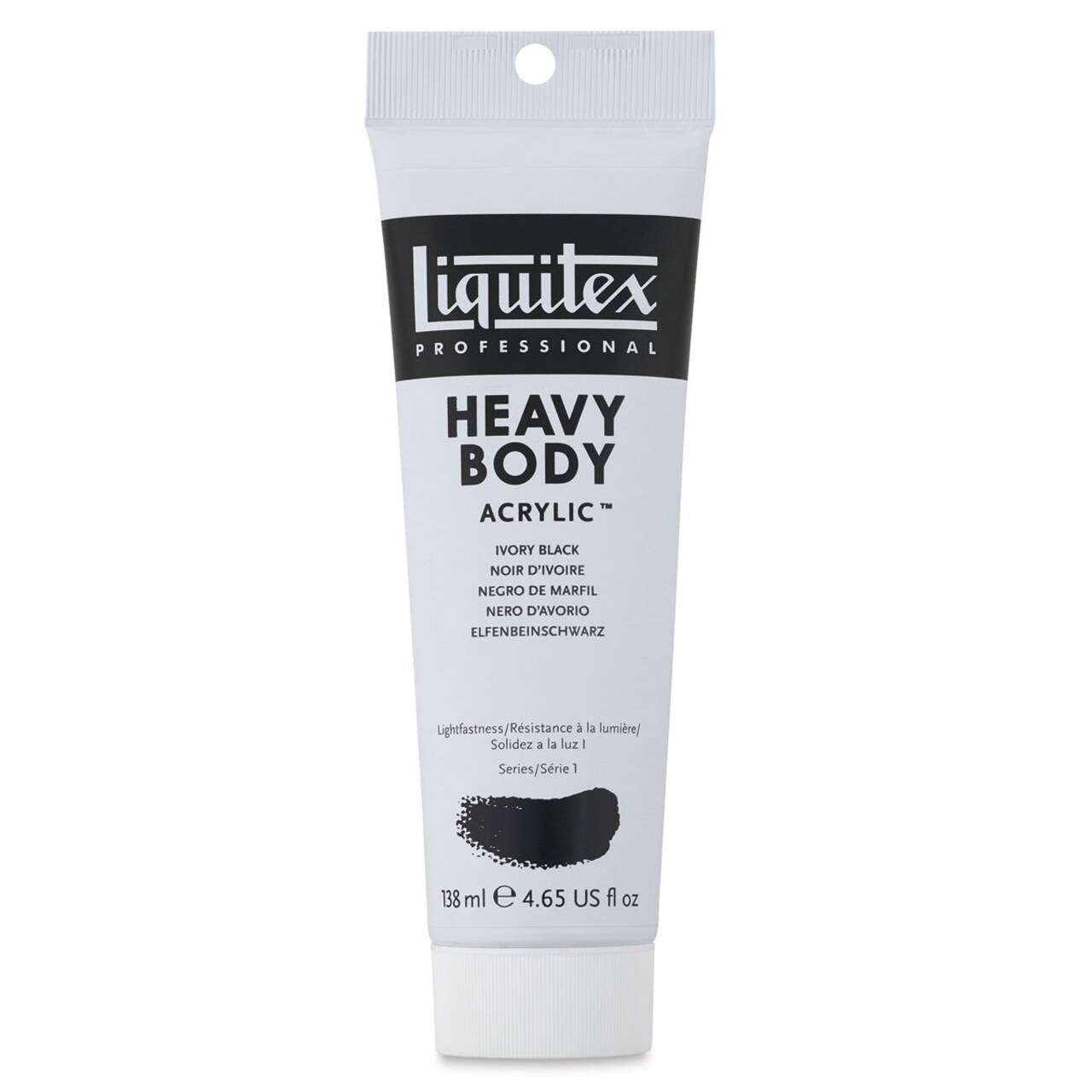 Liquitex Heavy Body Artist Acrylics - Ivory Black, 4.65 oz Tube